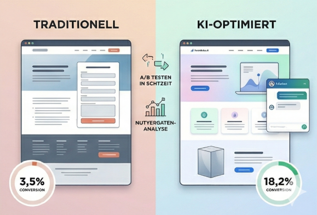 Landing-Pages mit oder ohne Funktionen der Künstliche Intelligenz 